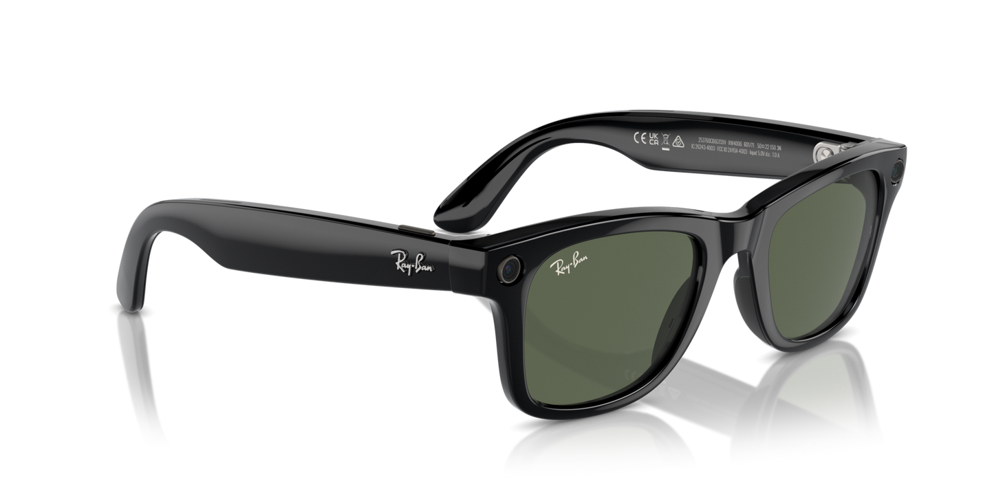 Ray-Ban | Meta Wayfarer Shiny Black RW400660171 - NEW ARRIVAL