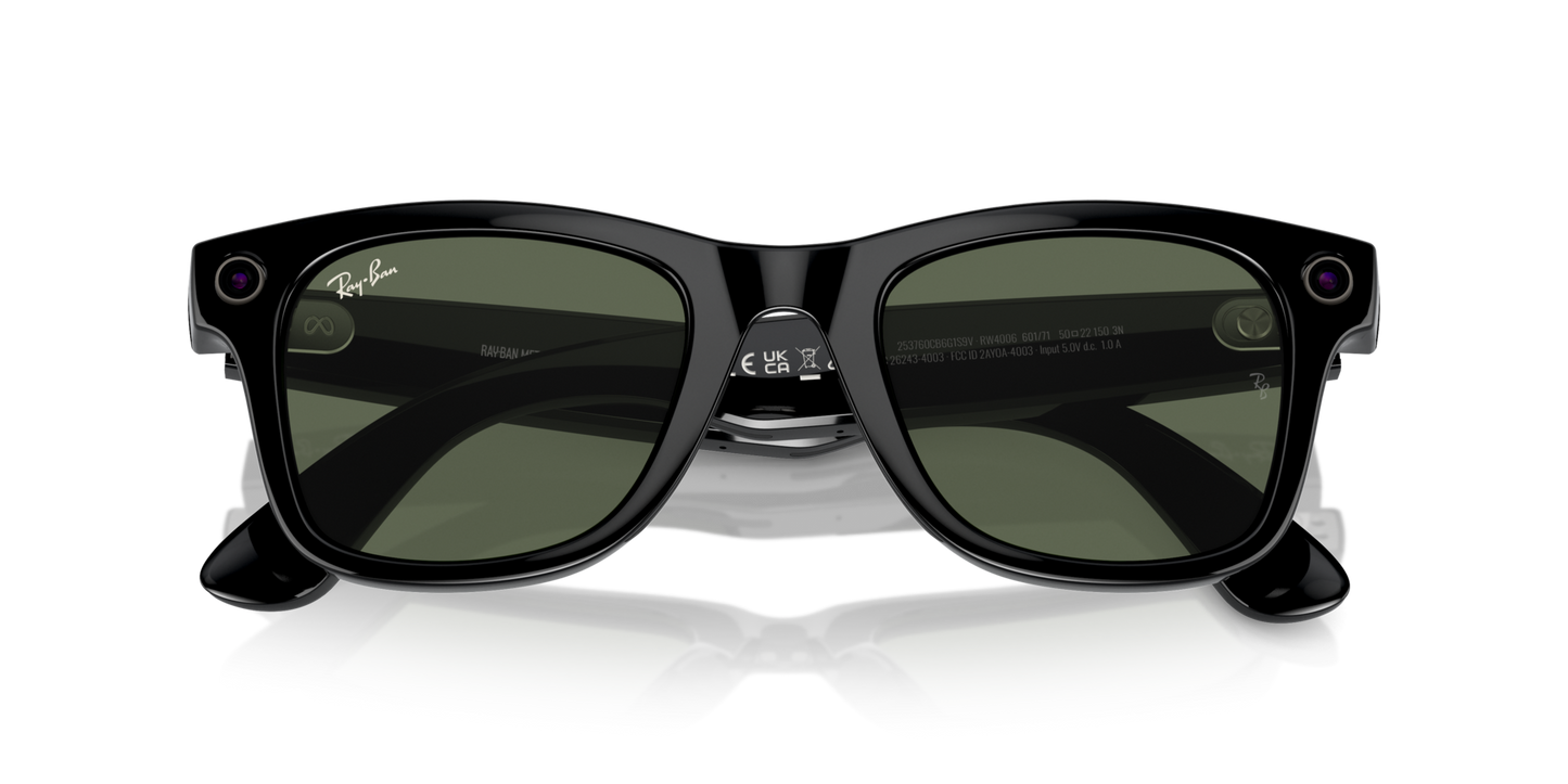 Ray-Ban | Meta Wayfarer Shiny Black RW400660171 - NEW ARRIVAL