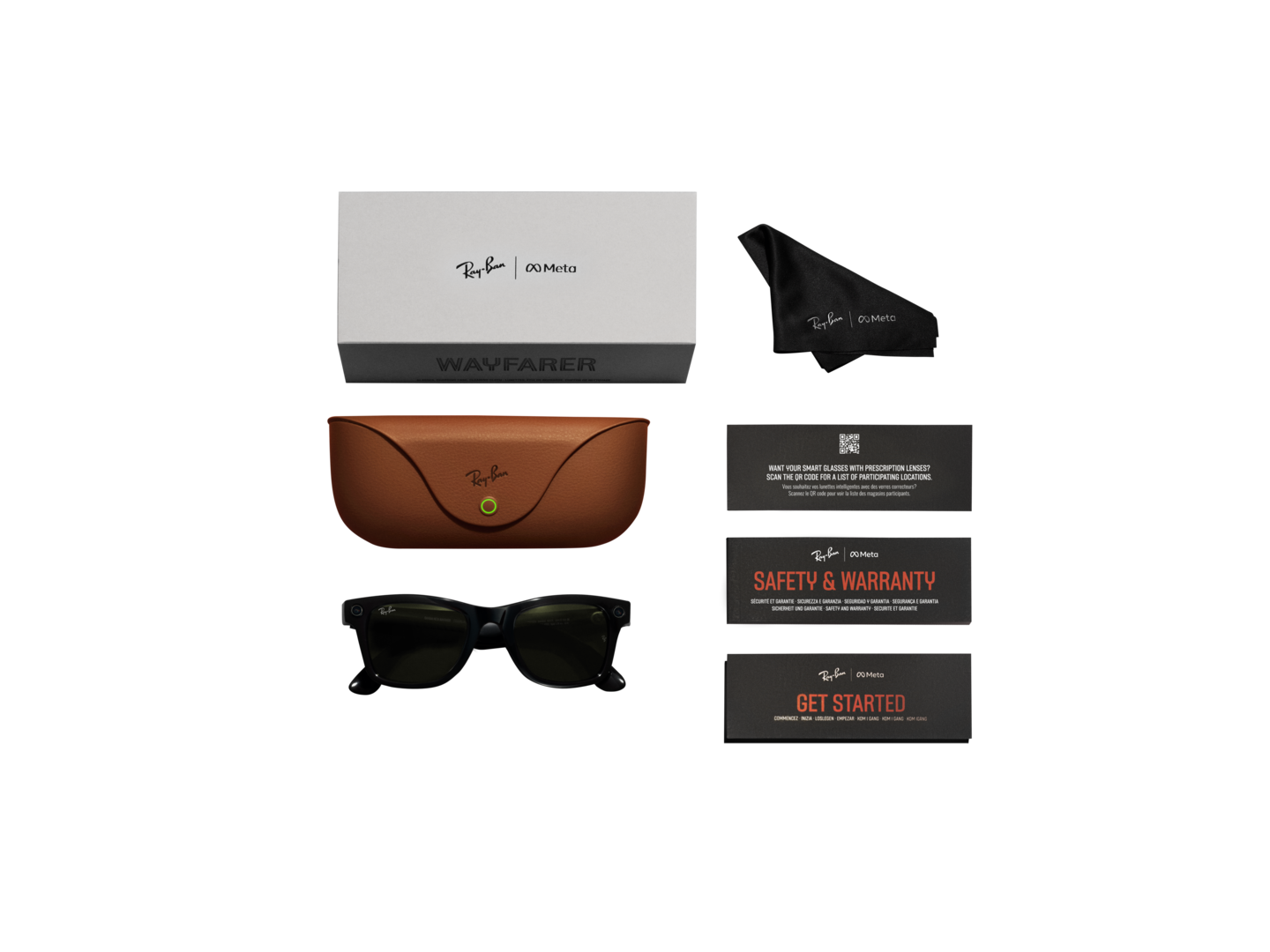 Ray-Ban | Meta Wayfarer Shiny Black RW400660171 - NEW ARRIVAL