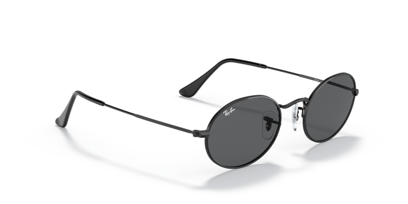 RB3547- RAYBAN OVAL SUNGLASS - Black
