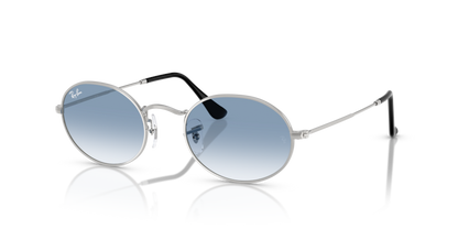 RB3547 - RAYBAN OVAL SUNGLASS - Silver
