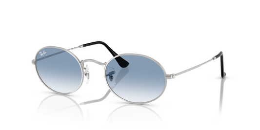 RB3547 - RAYBAN OVAL SUNGLASS - Silver