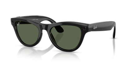 Rayban  | Meta Skyler Shiny Black -  G15 Green