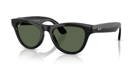 Rayban  | Meta Skyler Shiny Black -  G15 Green