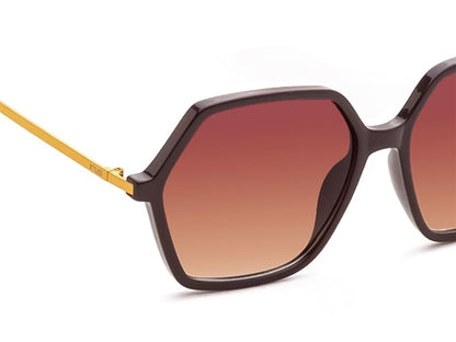IRUS - HEXAGON | WOMEN - Shiny(Brown)