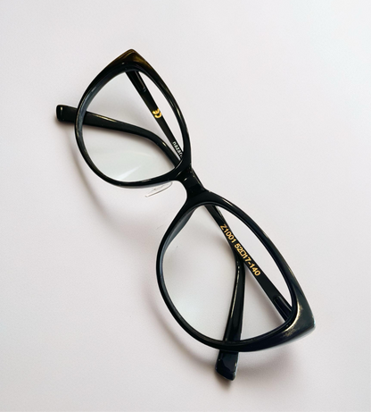 Premium Black Cat-Eye Eyeglasses